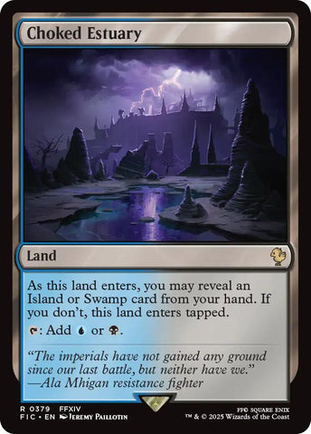Choked Estuary (Surge Foil) [FINAL FANTASY Commander] Magic: The Gathering