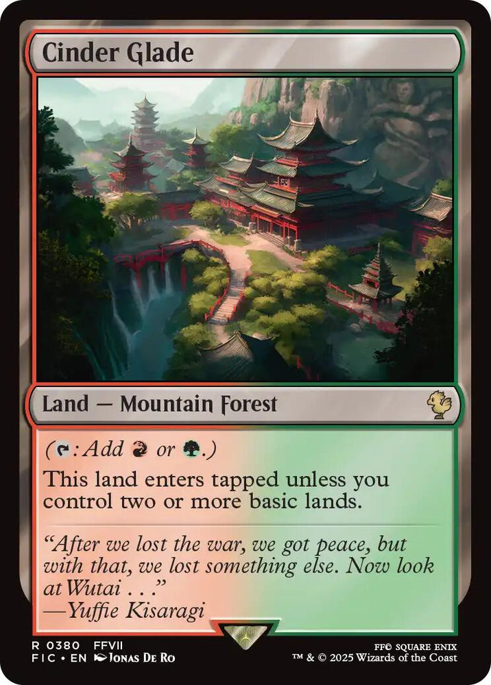 Cinder Glade (Surge Foil) [FINAL FANTASY Commander] Magic: The Gathering