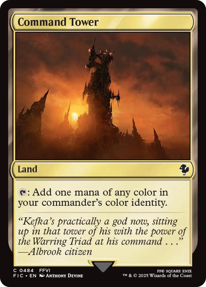 Command Tower (0484) (Surge Foil) [FINAL FANTASY Commander] Magic: The Gathering