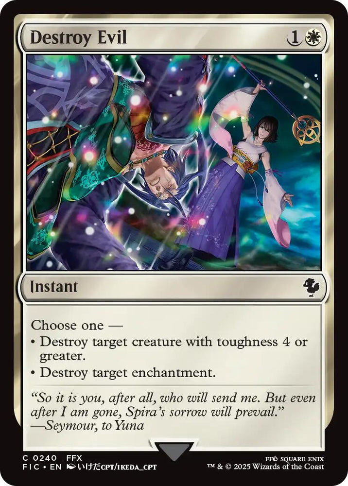 Destroy Evil (Surge Foil) [FINAL FANTASY Commander] Magic: The Gathering