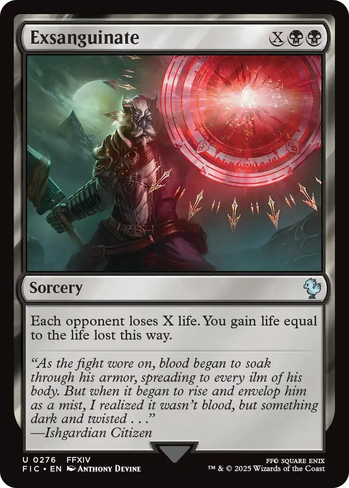 Exsanguinate (Surge Foil) [FINAL FANTASY Commander] Magic: The Gathering