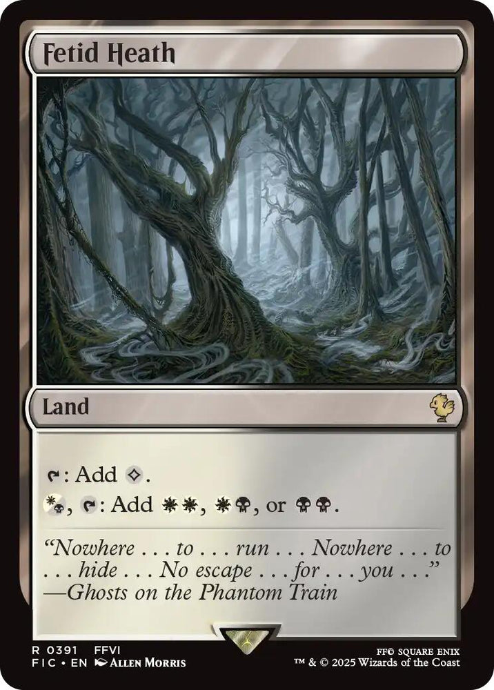 Fetid Heath (Surge Foil) [FINAL FANTASY Commander] Magic: The Gathering