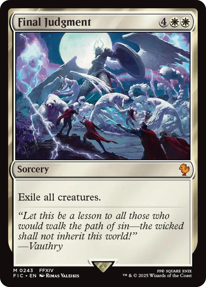 Final Judgment (Surge Foil) [FINAL FANTASY Commander] Magic: The Gathering