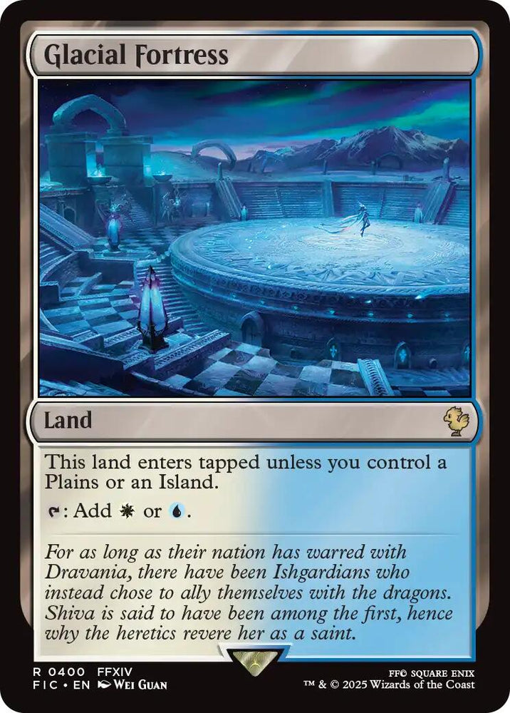 Glacial Fortress (Surge Foil) [FINAL FANTASY Commander] Magic: The Gathering