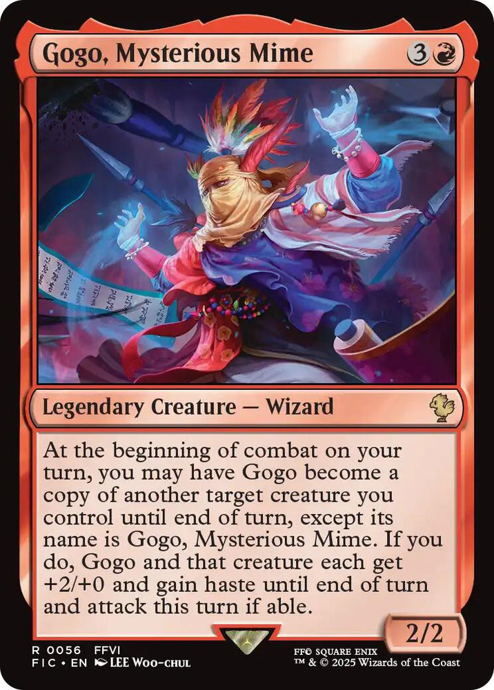 Gogo, Mysterious Mime (Surge Foil) [FINAL FANTASY Commander] Magic: The Gathering
