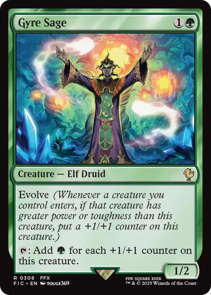 Gyre Sage (Surge Foil) [FINAL FANTASY Commander] Magic: The Gathering