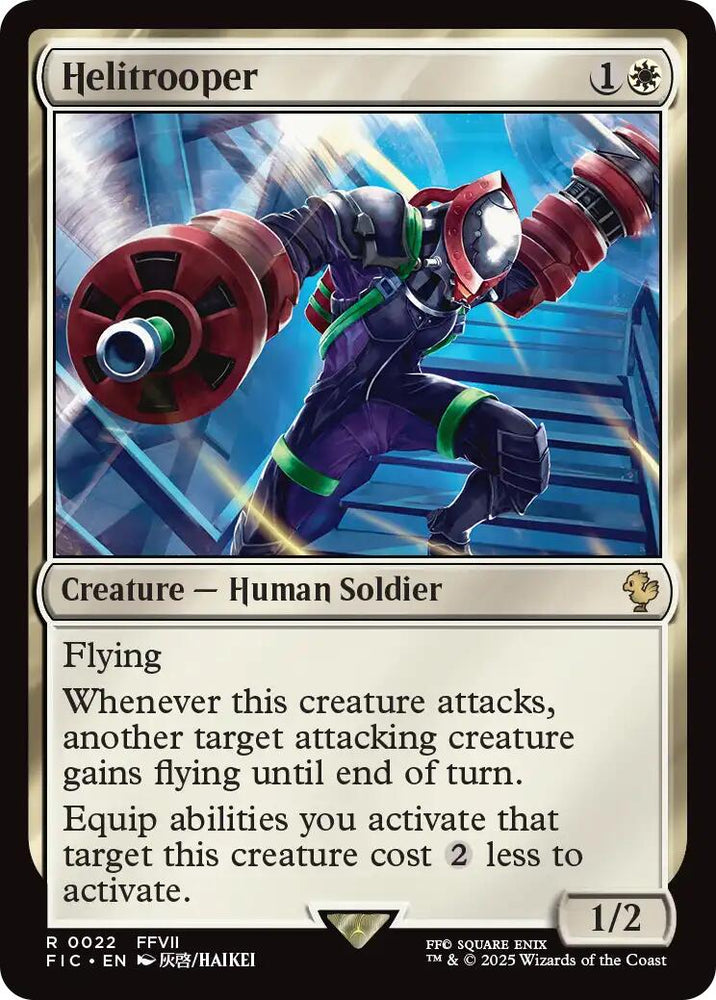 Helitrooper (Surge Foil) [FINAL FANTASY Commander] Magic: The Gathering
