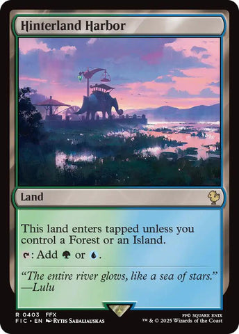 Hinterland Harbor (Surge Foil) [FINAL FANTASY Commander] Magic: The Gathering