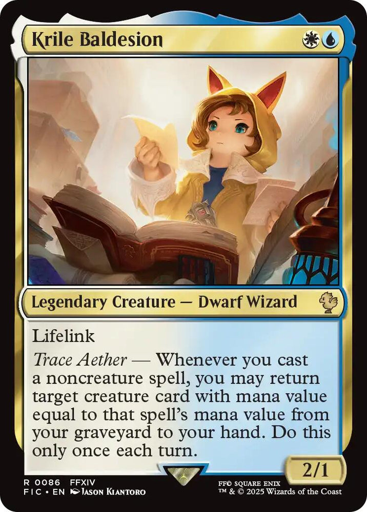 Krile Baldesion (Surge Foil) [FINAL FANTASY Commander] Magic: The Gathering