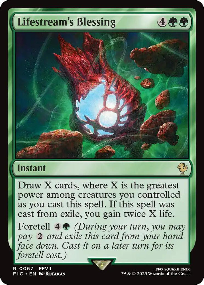 Lifestream's Blessing (Surge Foil) [FINAL FANTASY Commander] Magic: The Gathering