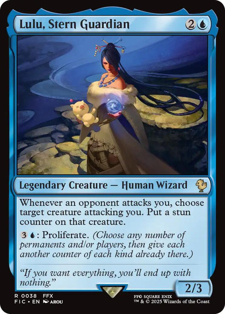Lulu, Stern Guardian (Surge Foil) [FINAL FANTASY Commander] Magic: The Gathering