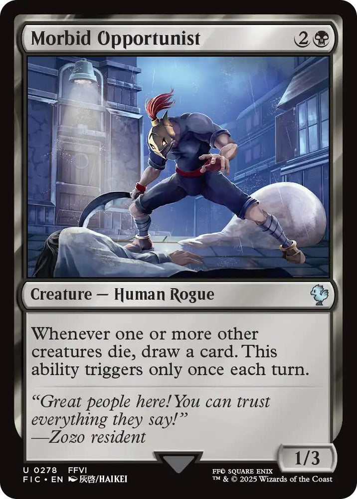 Morbid Opportunist (Surge Foil) [FINAL FANTASY Commander] Magic: The Gathering