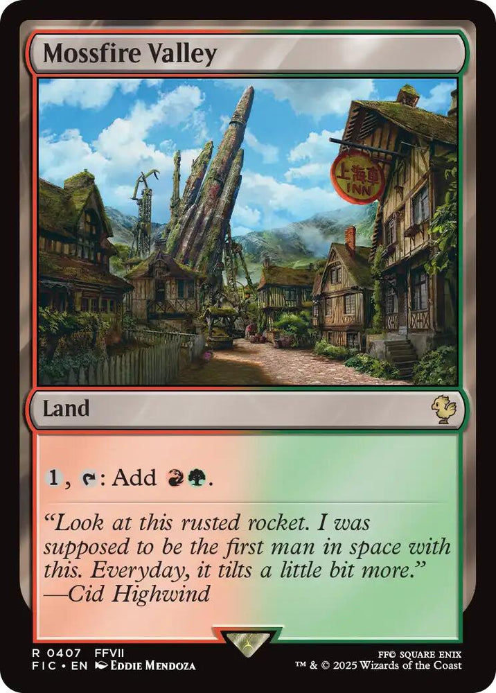 Mossfire Valley (Surge Foil) [FINAL FANTASY Commander] Magic: The Gathering