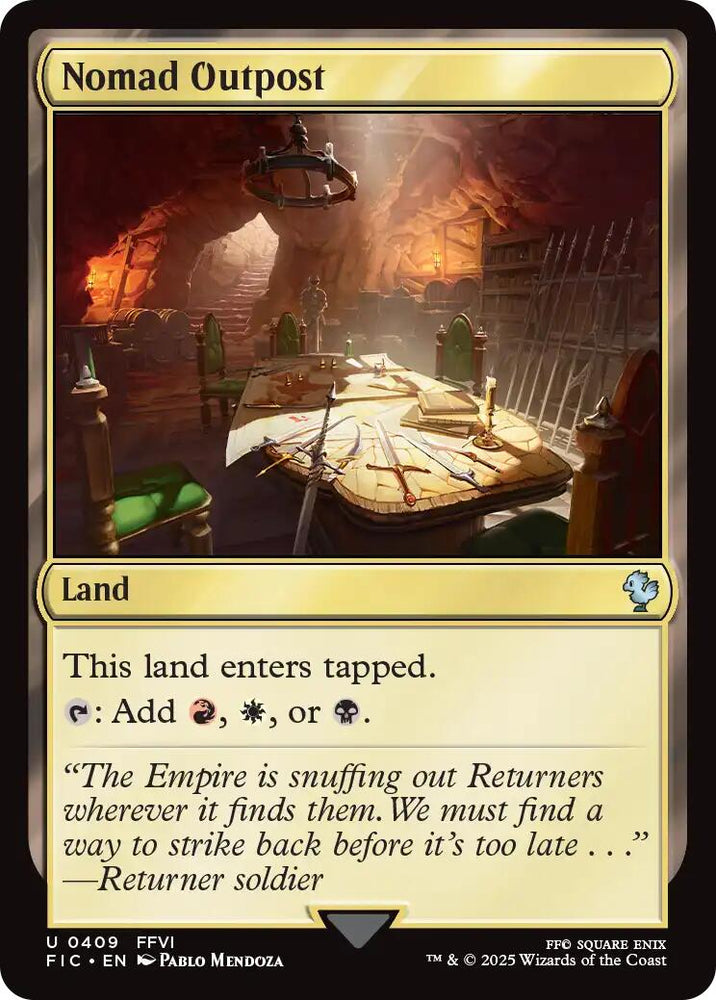 Nomad Outpost (Surge Foil) [FINAL FANTASY Commander] Magic: The Gathering
