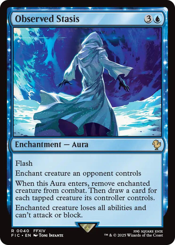 Observed Stasis (Surge Foil) [FINAL FANTASY Commander] Magic: The Gathering