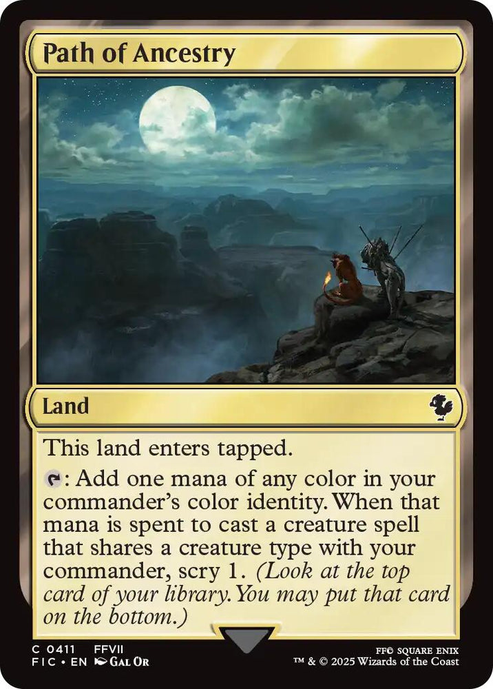 Path of Ancestry (Surge Foil) [FINAL FANTASY Commander] Magic: The Gathering