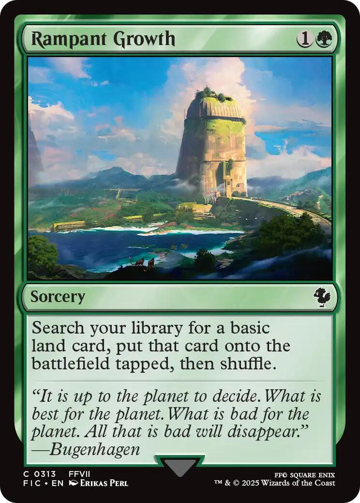 Rampant Growth (Surge Foil) [FINAL FANTASY Commander] Magic: The Gathering