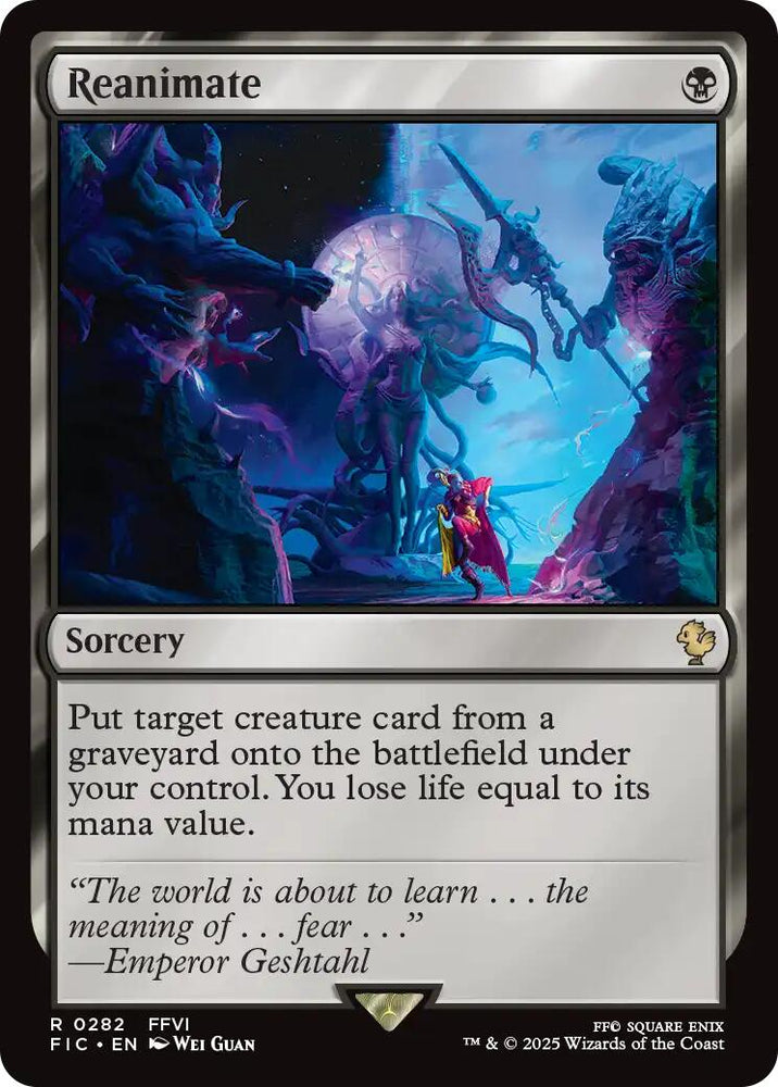 Reanimate (Surge Foil) [FINAL FANTASY Commander] Magic: The Gathering