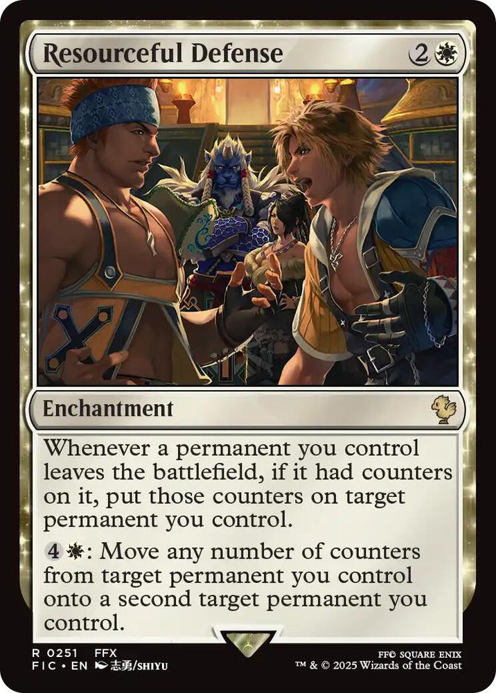 Resourceful Defense (Surge Foil) [FINAL FANTASY Commander] Magic: The Gathering