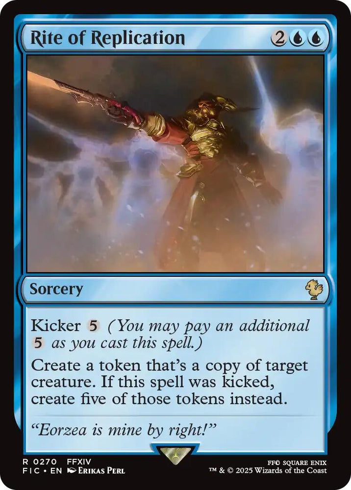 Rite of Replication (Surge Foil) [FINAL FANTASY Commander] Magic: The Gathering