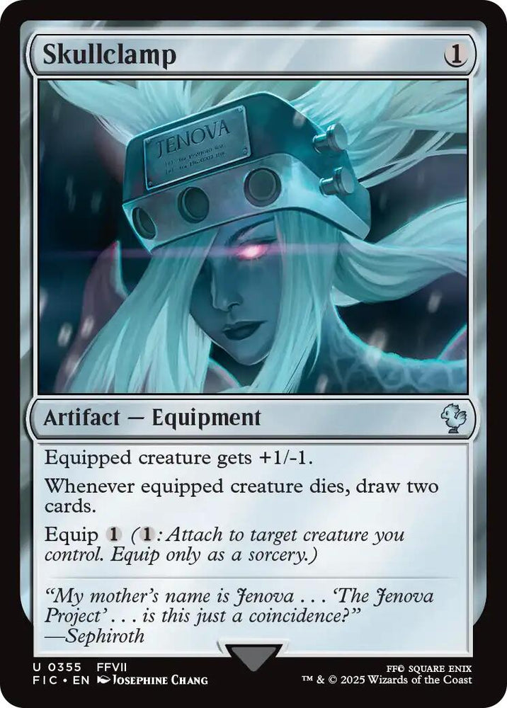 Skullclamp (Surge Foil) [FINAL FANTASY Commander] Magic: The Gathering
