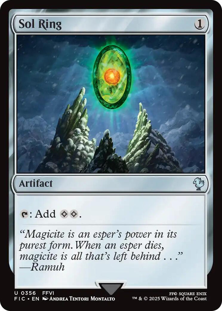 Sol Ring (0356) (Surge Foil) [FINAL FANTASY Commander] Magic: The Gathering