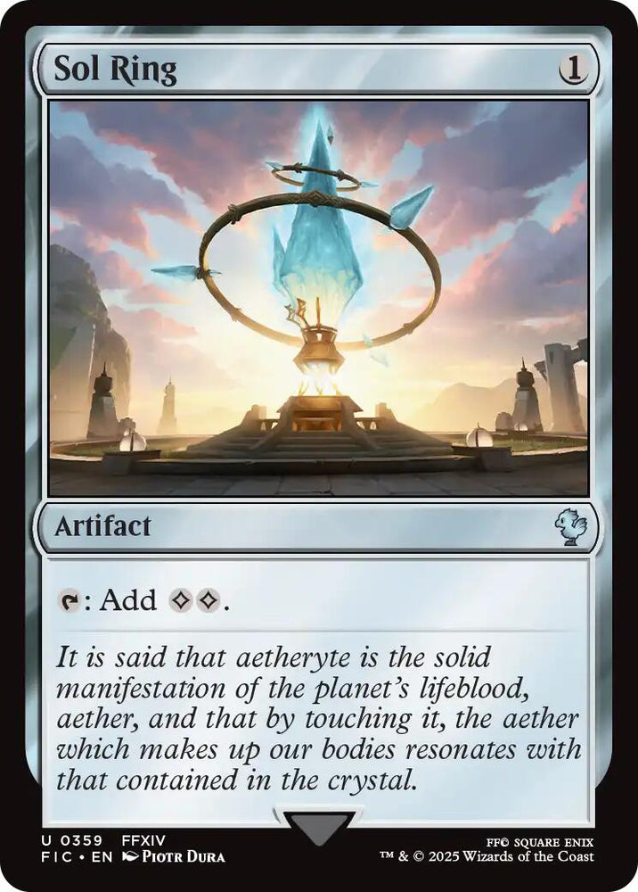Sol Ring (0359) (Surge Foil) [FINAL FANTASY Commander] Magic: The Gathering