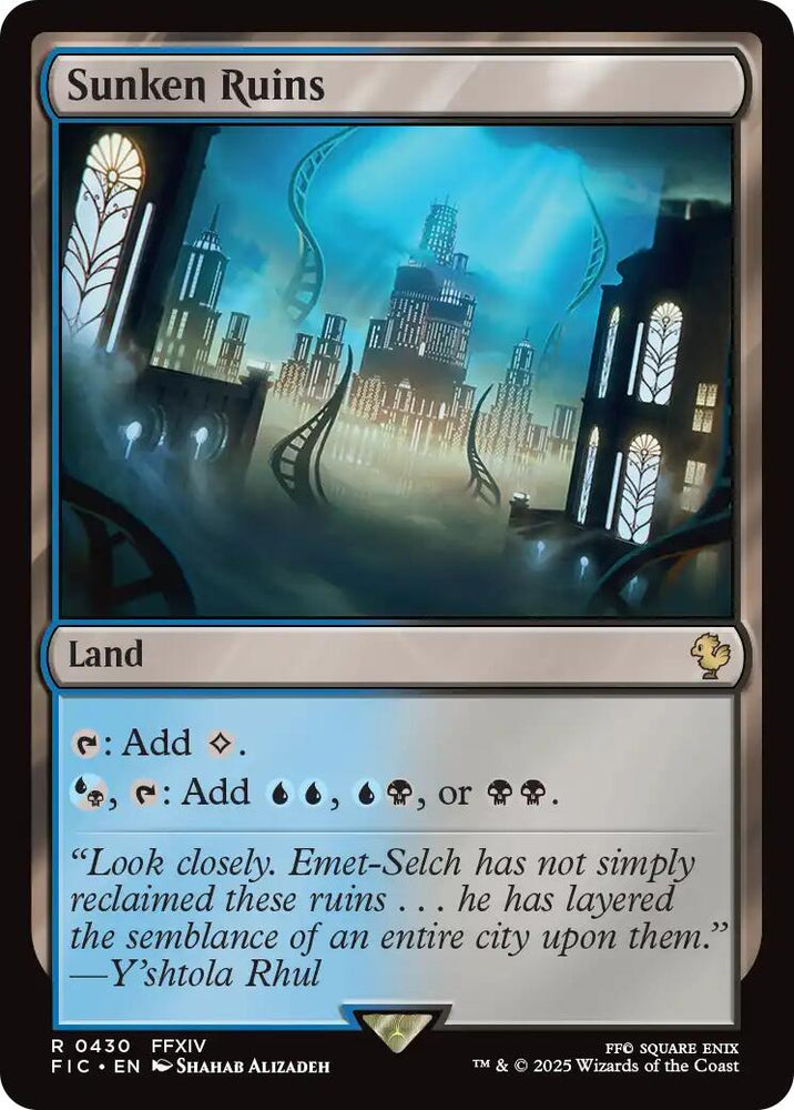 Sunken Ruins (Surge Foil) [FINAL FANTASY Commander] Magic: The Gathering