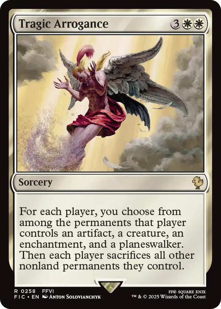 Tragic Arrogance (Surge Foil) [FINAL FANTASY Commander] Magic: The Gathering