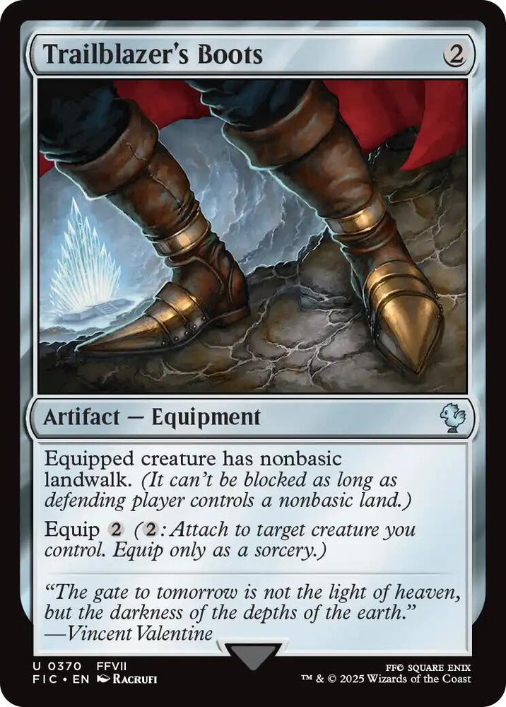 Trailblazer's Boots (Surge Foil) [FINAL FANTASY Commander] Magic: The Gathering