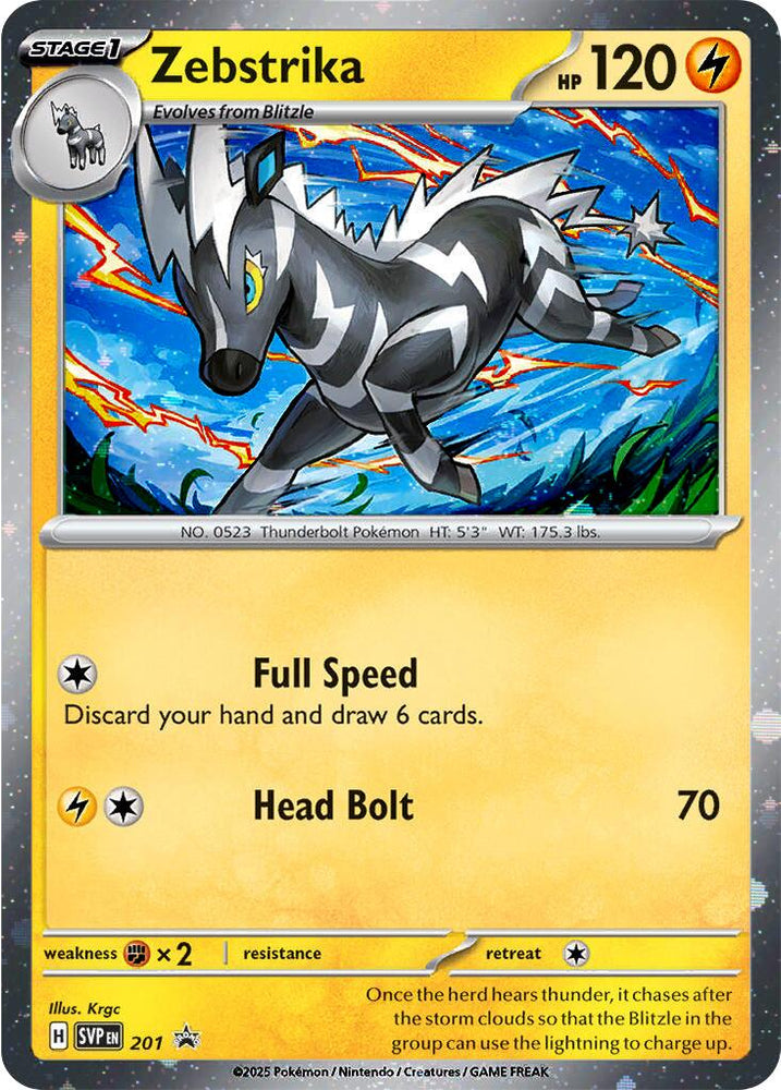 Zebstrika (201) (Cosmos Holo) [Scarlet & Violet: Black Star Promos] Pokémon