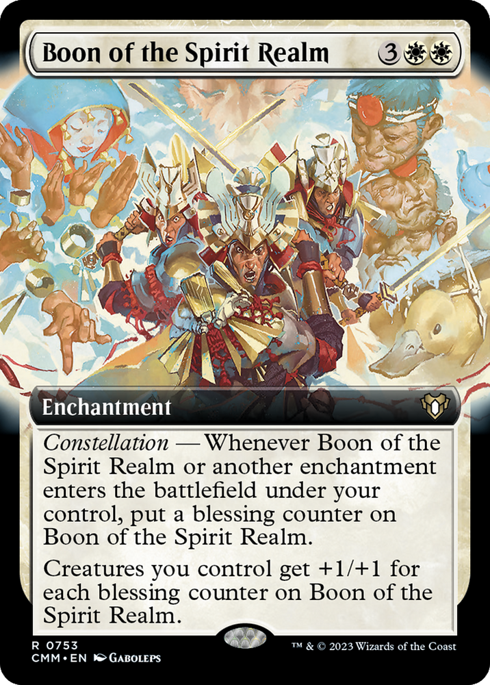 Boon of the Spirit Realm (Extended Art) [Commander Masters] Magic: The Gathering