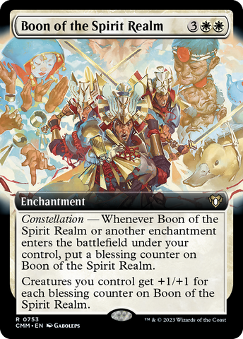 Boon of the Spirit Realm (Extended Art) [Commander Masters] Magic: The Gathering