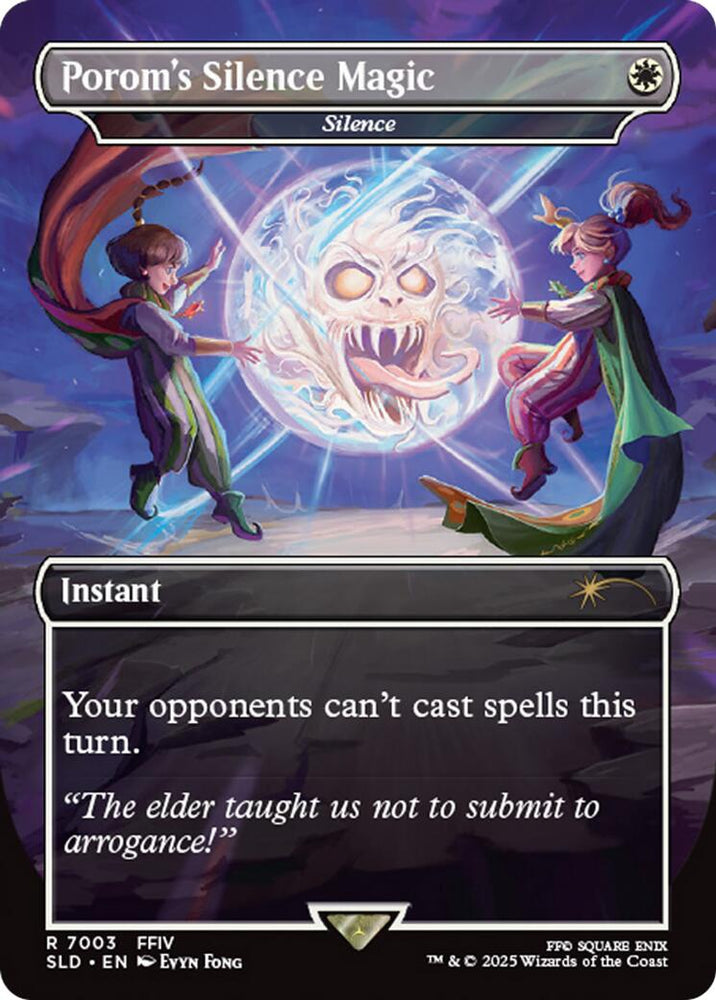 Porom's Silence Magic - Silence [Secret Lair Drop Series] Magic: The Gathering