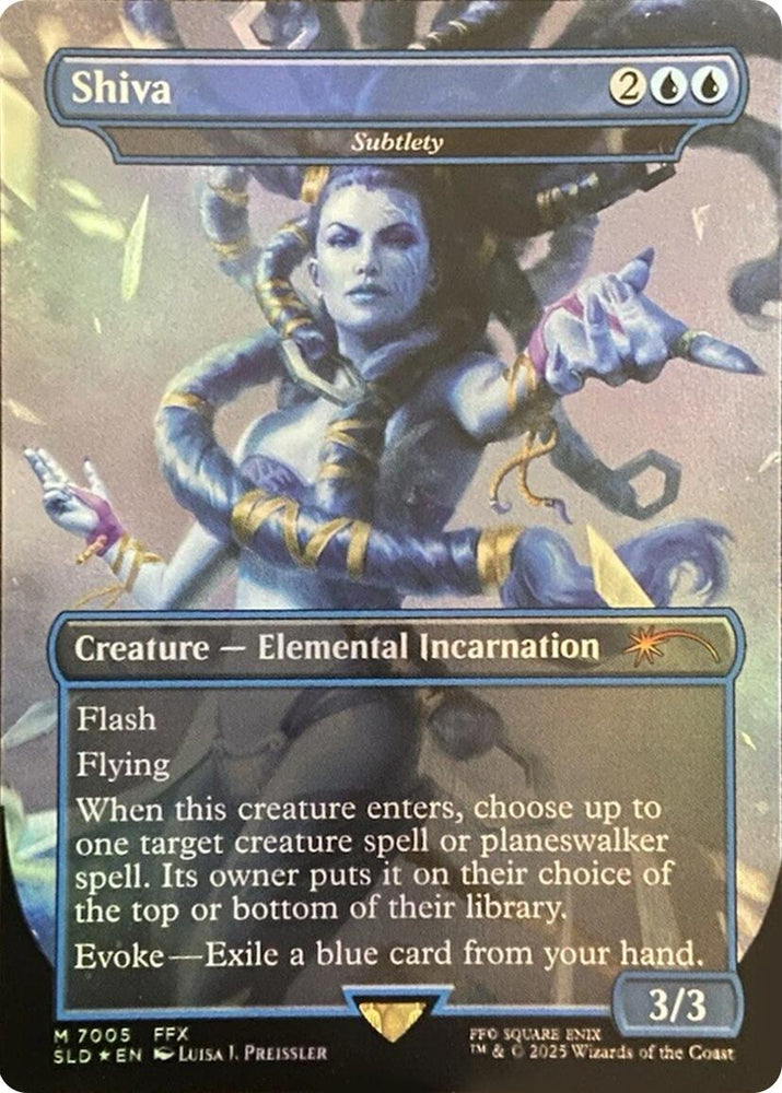 Shiva - Subtlety (Rainbow Foil) [Secret Lair Drop Series] Magic: The Gathering