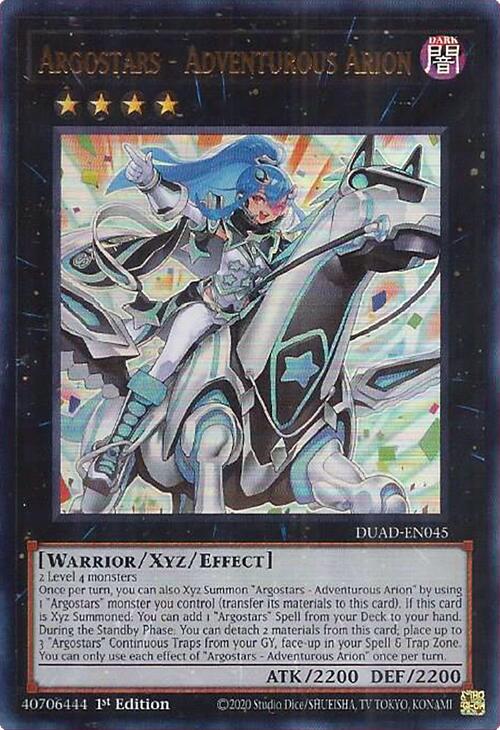 Argostars - Adventurous Arion [DUAD-EN045] Ultra Rare Yu-Gi-Oh!