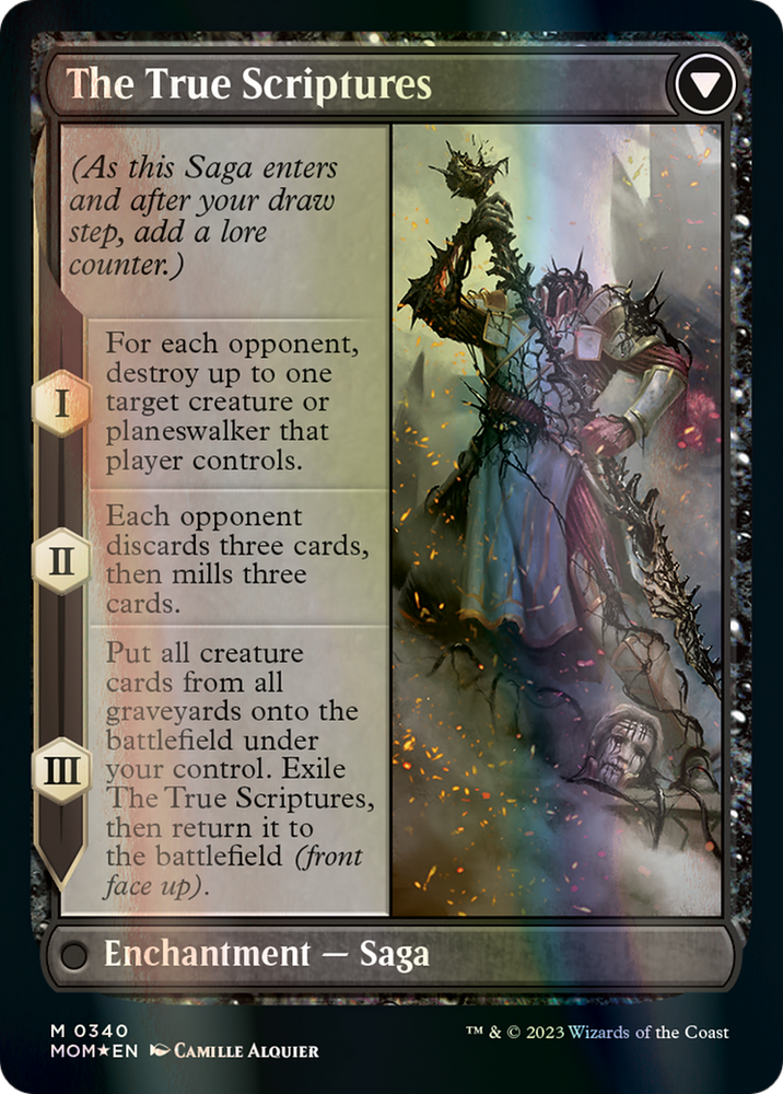 Sheoldred // The True Scriptures (Serialized) [March of the Machine] Magic: The Gathering
