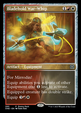 Bladehold War-Whip (Promo Pack) [Phyrexia: All Will Be One Promos] Magic: The Gathering