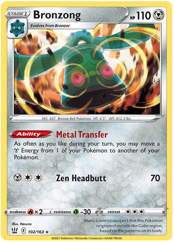 Bronzong (102/163) [Sword & Shield: Battle Styles] Pokémon