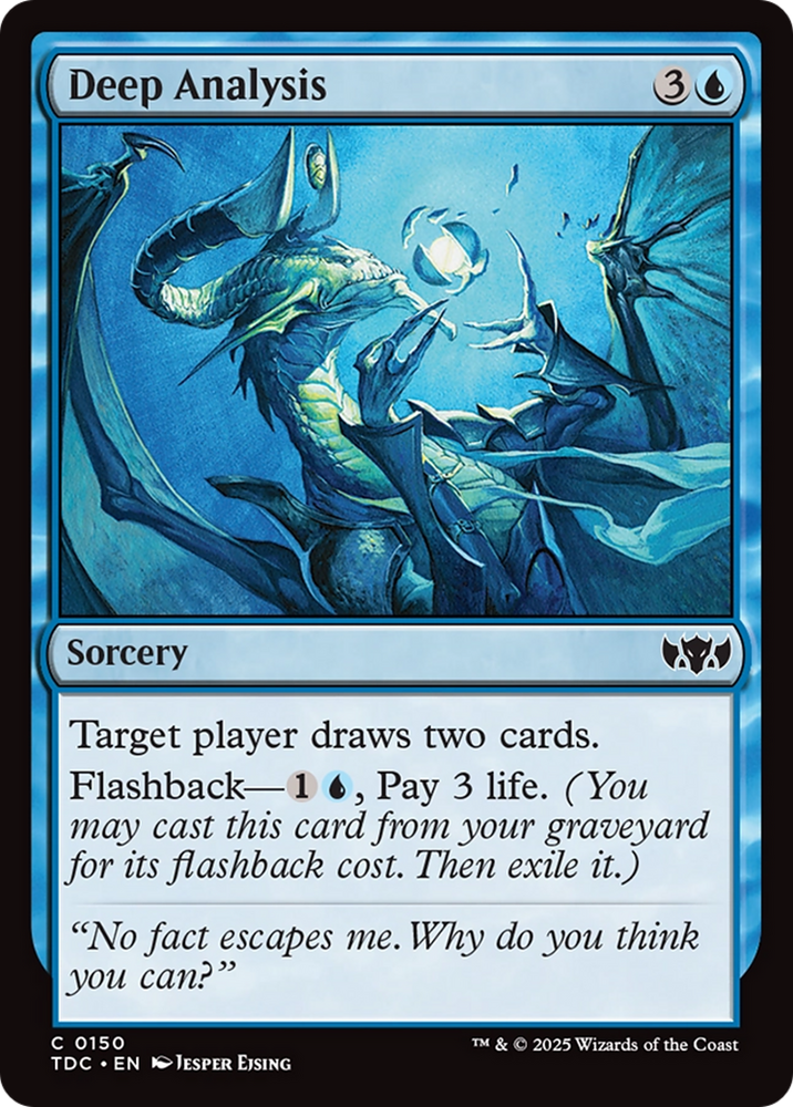 Deep Analysis [Tarkir: Dragonstorm Commander] Magic: The Gathering
