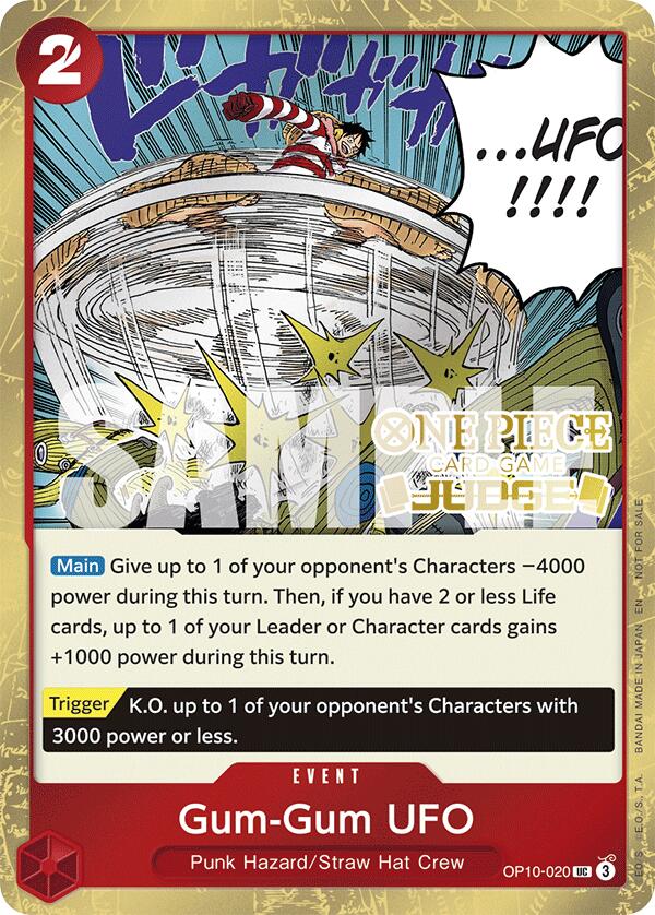 Gum-Gum UFO (Judge Pack Vol. 6) [One Piece Promotion Cards] Bandai