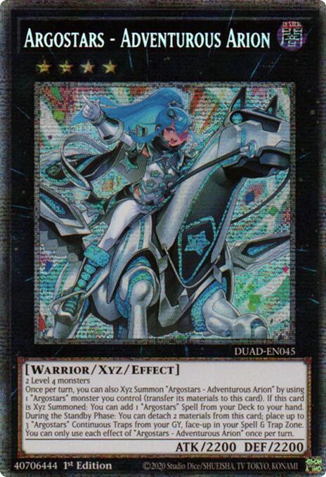 Argostars - Adventurous Arion (Starlight Rare) [DUAD-EN045] Starlight Rare Yu-Gi-Oh!