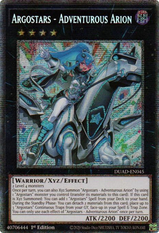 Argostars - Adventurous Arion (Starlight Rare) [DUAD-EN045] Starlight Rare Yu-Gi-Oh!