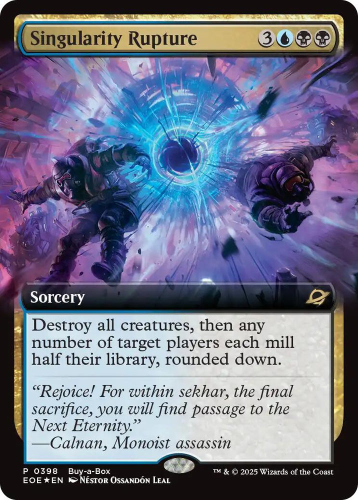 Singularity Rupture (Extended Art) (Buy-A-Box) [Edge of Eternities] Magic: The Gathering