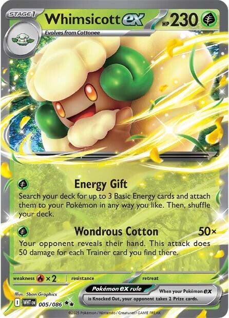 Whimsicott ex (005/086) [Scarlet & Violet: White Flare] Pokémon