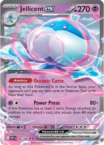 Jellicent ex (045/086) [Scarlet & Violet: White Flare] Pokémon