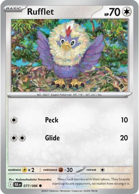 Rufflet (077/086) [Scarlet & Violet: Black Bolt] Pokémon