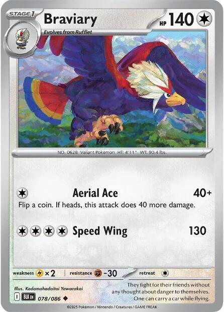 Braviary (078/086) [Scarlet & Violet: Black Bolt] Pokémon