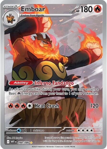 Emboar (098/086) [Scarlet & Violet: White Flare] Pokémon