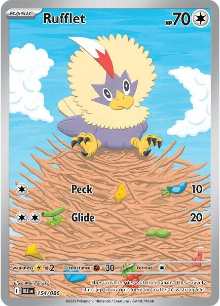Rufflet (154/086) [Scarlet & Violet: Black Bolt] Pokémon